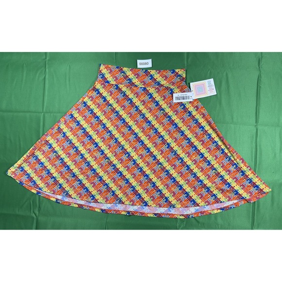 LuLaRoe Dresses & Skirts - LuLaRoe Kids Azure A-Line Skirt Autism Awareness Puzzle Piece Print NWT Size 10